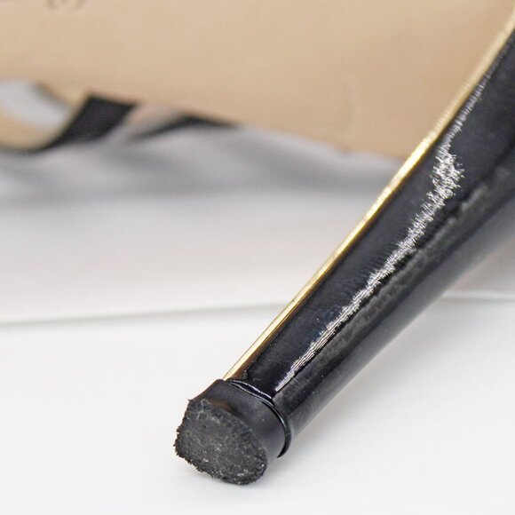 Marion Parke 'Larkin' geometric pvc slide sandals - Black - Picture 7 of 10